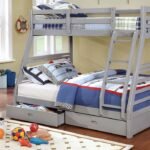 California TwinFull Bunk Bed, Gray