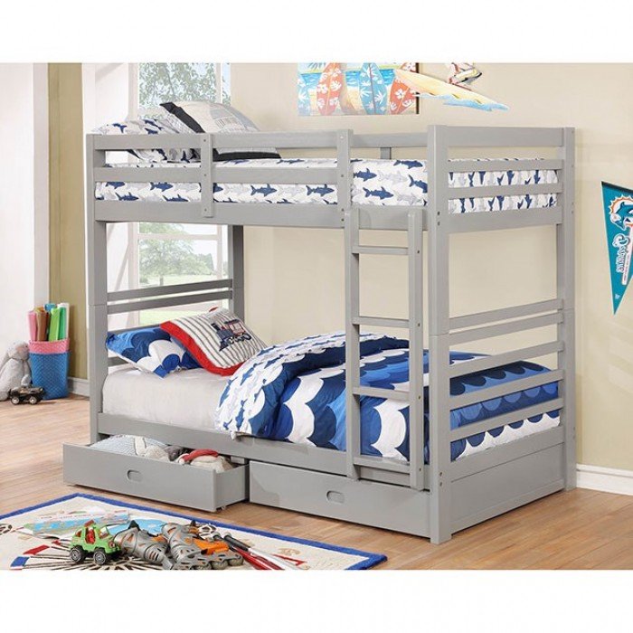 cm-bk588t-gy-1.jpg California TwinTwin Bunk Bed - Image 1