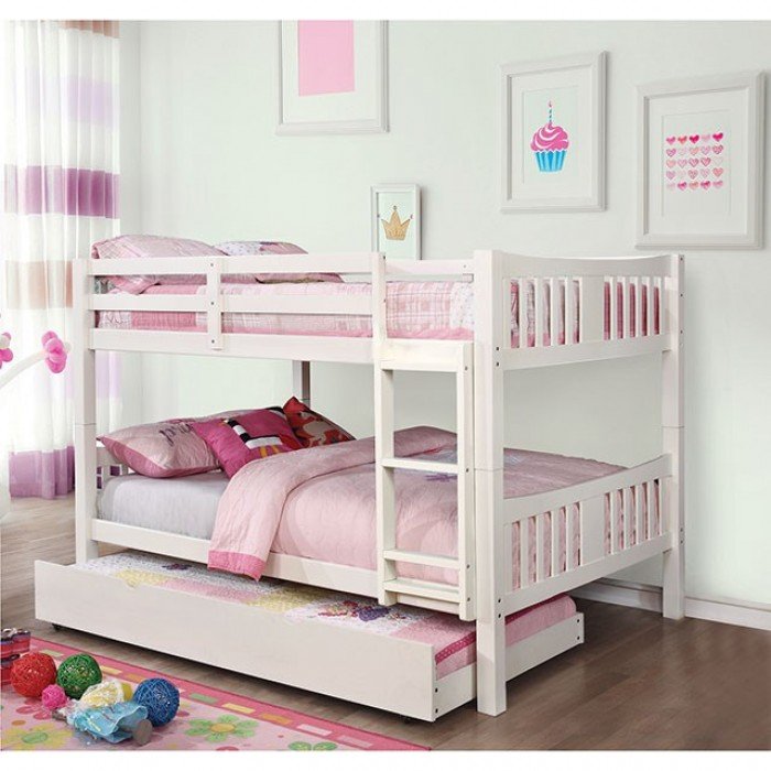 cm-bk929f-wh-z.jpg Cameron FullFull Bunk Bed, White - Image 1