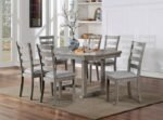 Laquila 6 Pc Dining Table Set w Bench - Image 2