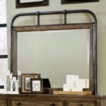 Mcville Mirror w Metal Frame