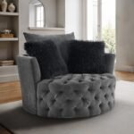 Sofi Button Tufted Swivel Chair