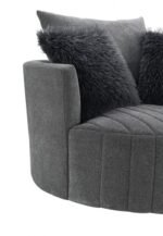Hoople Channel Tufted Swivel Chair - Image 7