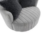 Hoople Channel Tufted Swivel Chair - Image 8