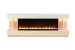Peseux 71" TV Stand w Electric Fire Place - Image 6
