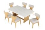Caerwys 7 Pc Dining Table Set - Image 2