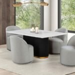 Broager Dining Swivel Chair, Light Gray