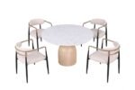 Neasden 5 Pc Dining Table Set - Image 4