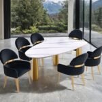 Northam 7 Pc. Dining Table Set W Black Chair
