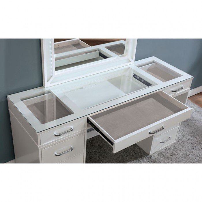 foa-dk5684wh-2.jpg Vickie Vanity Set - Image 1