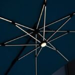 Aurora 10 Ft Square Umbrella w Double Top w LED + 37" Large Base - Image 12