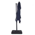 Xico 8 Ft Square Umbrella w Double Top w LED Light + 37" Large Base - Image 2