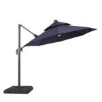 Nuti 10 Ft Round Umbrella w LED Light + 37" Large Base