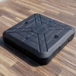 Xico 8 Ft Square Umbrella w Double Top w LED Light + 37" Large Base - Image 2