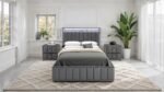 Farese Queen Bed w 2 Nightstands