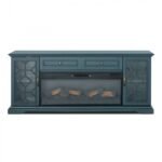 Fidel 74'' TV Console w Electric Fireplace - Image 4