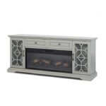 Fidel 74'' TV Console w Electric Fireplace